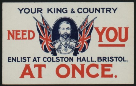 Colston Hall recruitment poster. © Bristol Museum and Art Gallery. 